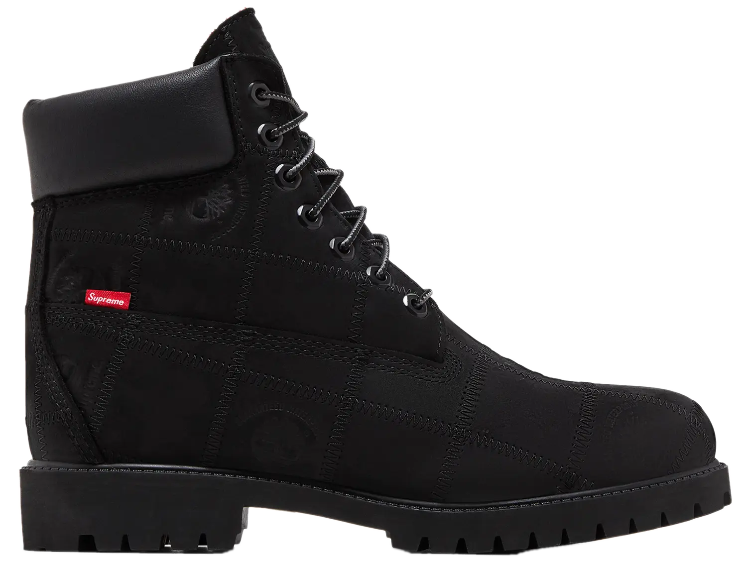 Supreme x Timberland 6 Inch Premium Waterproof Boot Patchwork Black